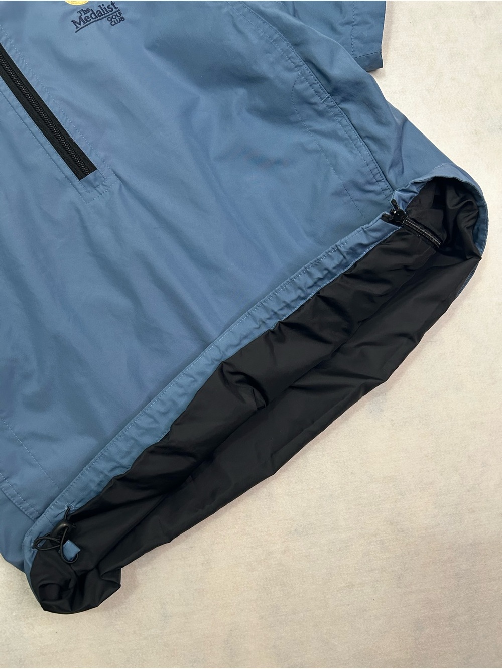 Sun Mountain Medalist Golf Club Hobe Sound Quarter Zip Windbreaker Jacket Blue M - Picture 10 of 13